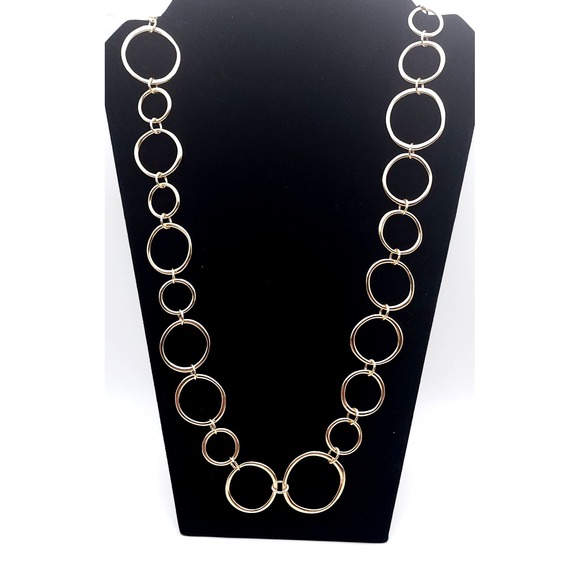 The Unbranded Brand Jewelry - Gold Tone Necklace Oversized Circle Link Elegant